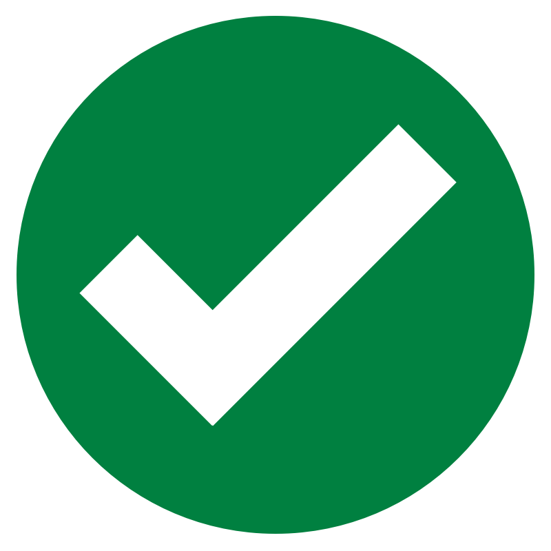 green tick